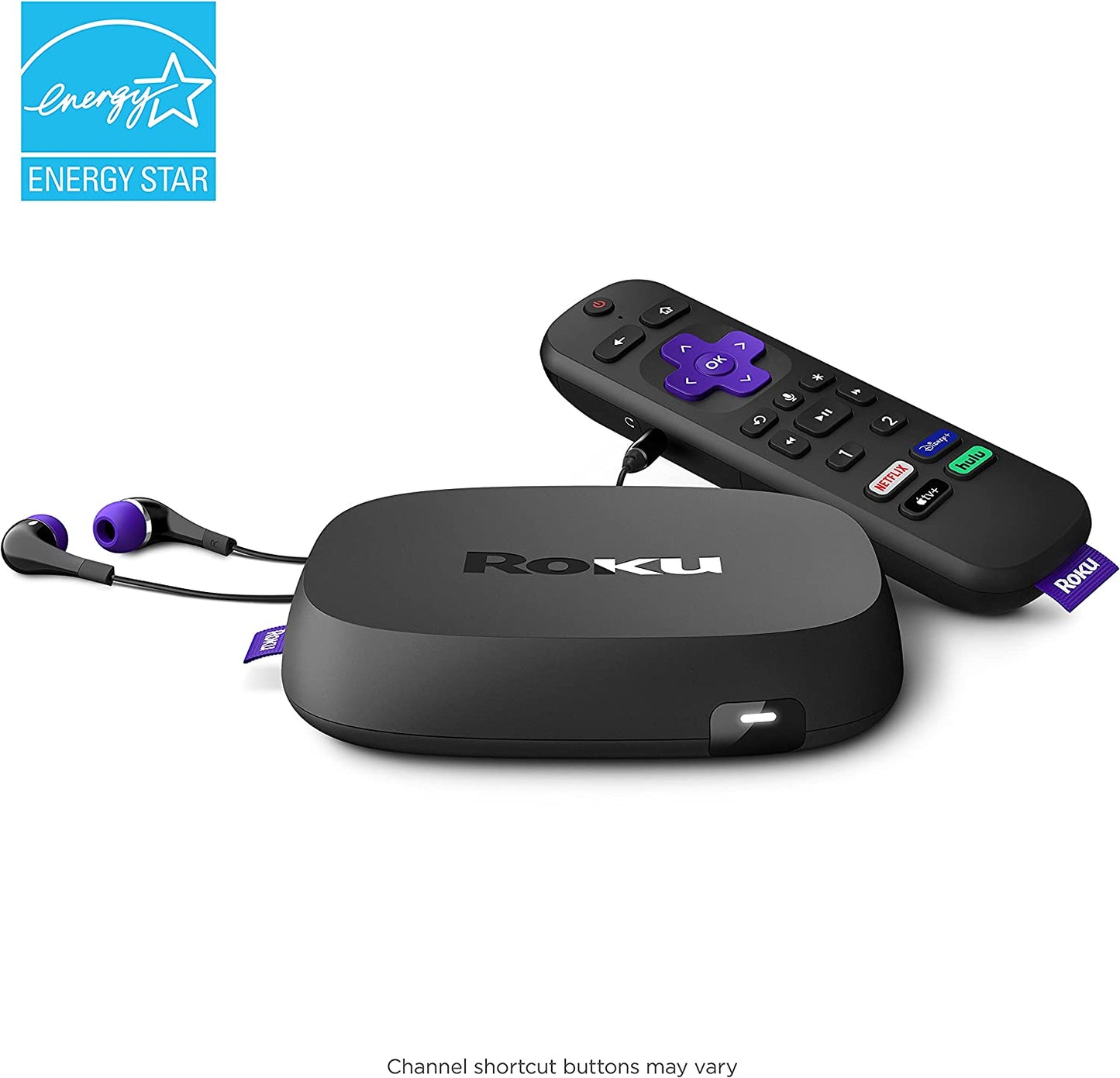 Roku Ultra | Streaming Device HD/4K/HDR/Dolby Vision with Dolby Atmos, Bluetooth Streaming, and Roku Voice Remote with Headphone Jack and Personal Shortcuts, includes Premium HDMI® Cable