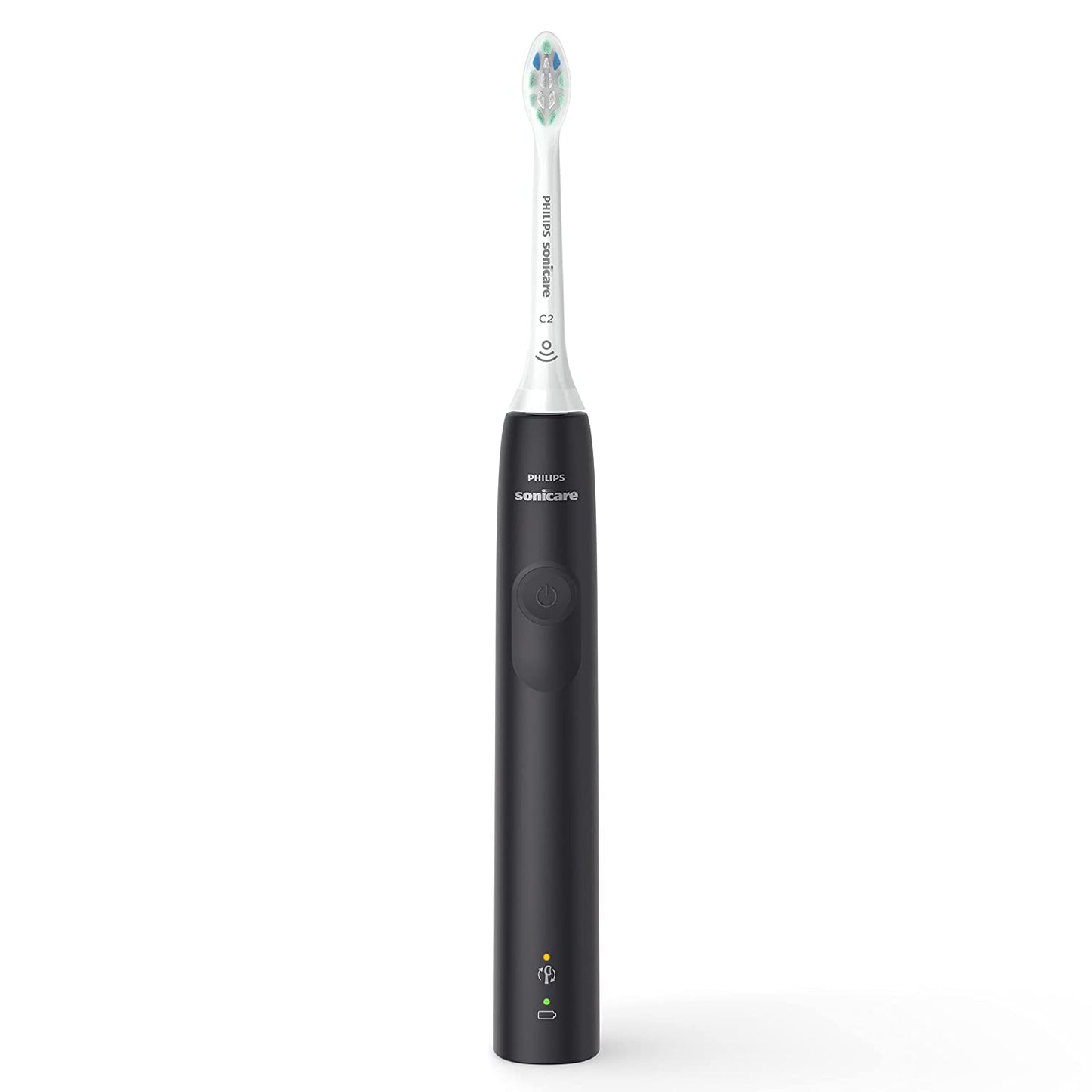Philips Sonicare 4100 Power Toothbrush, Rechargeable Electric Toothbrush with Pressure Sensor, Black HX3681/24